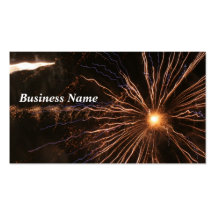 Fireworks Electricity Business Card