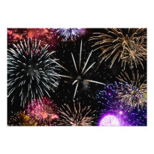 Fireworks Grande Finale Custom Invitation