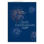 Fireworks Happy Independence Day Card