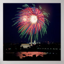 Fireworks in DC Poster