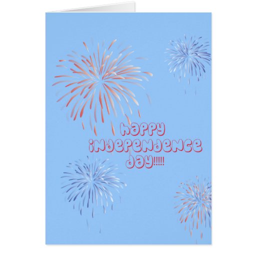 Fireworks Independence Day Card