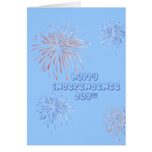 Fireworks Independence Day Card