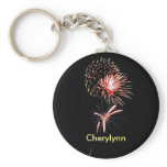 Fireworks Name Keychain