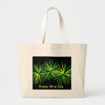 Fireworks on the Fourth! Canvas Bags