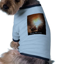 Fireworks on the Fourth Dog T-shirt
