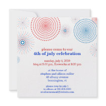 Fireworks on the Fourth Party Invitation