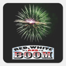 Fireworks on the Fourth Sticker