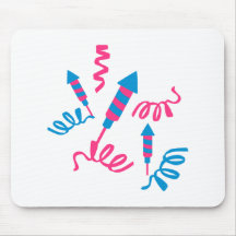 Fireworks rocket mousepads