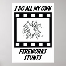 Fireworks Stunts Poster
