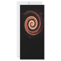 Fireworks Swirl Bookmark Rack Card Template
