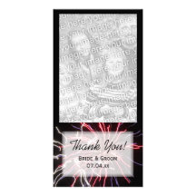 Fireworks Thank You Photo Card