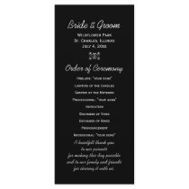 Fireworks Wedding Program Custom Rack Card