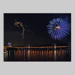 Fireworks With Lightning posters
