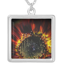 Firey Sunflower Necklace