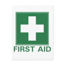 First Aid Post Card