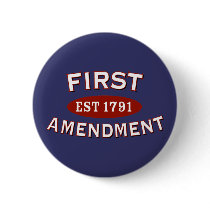 First Amendment Pinback Buttons