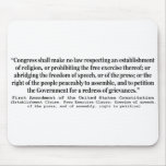 First Amendment of the United States Constitution Mouse Pad