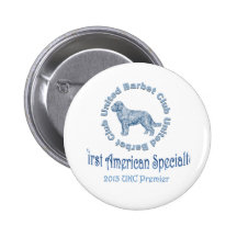 First American Barbet Specialty Pinback Buttons