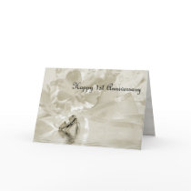 First Anniversary Sepia Card