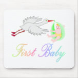 First Baby (Stork) Mouse Pads