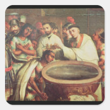 First Baptism of the Indians by the Dominicans Stickers