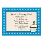 First Birthday Cupcake Party Invitation