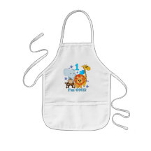 First Birthday Jungle Aprons