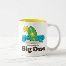 First Birthday Party Surf Baby Mug Keepsake