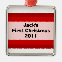 First Christmas Decoration Red Christmas Tree Ornament