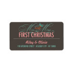 First Christmas Mr. & Mrs. Holiday Address Labels