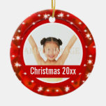 First Christmas photo personalize Christmas Tree Ornaments