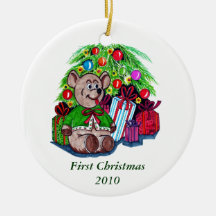 First Christmas Round Ornament