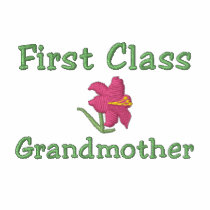 First Class Grandmother Embroidered Shirt