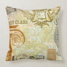 First Class Vintage Pillow