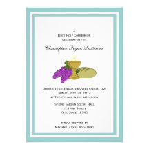 First Communion Bread of Life Invitations