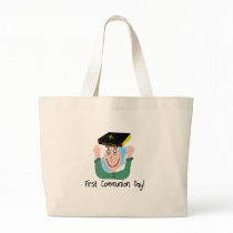 First Communion Day~~"Boy With Bible" Tote Bags