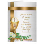 First communion invitation card