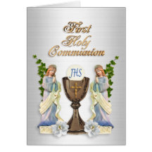 First  communion invitation greeting cards