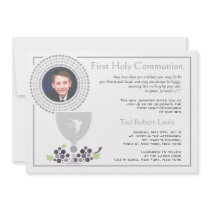 First Communion Photo Invitation
