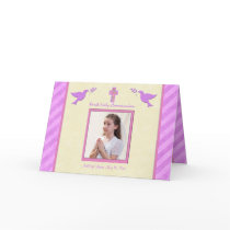 First Communion Thank You Card for a Girl