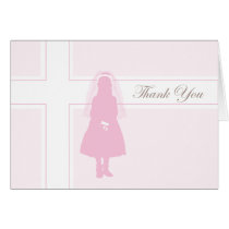 First Communion Thank You Card  |  Girl cards