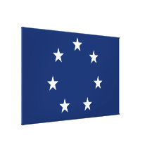First Confederate Navy Jack, 1861–1863 Canvas Canvas Prints