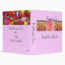 First Cookbook recipes binders Daughter's Name