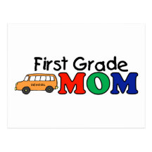 First Grade Mom Postcard
