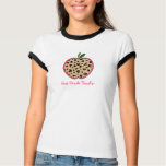 First Grade Teacher Leopard Print Apple t-shirts