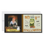 First Halloween Custom Photo Card