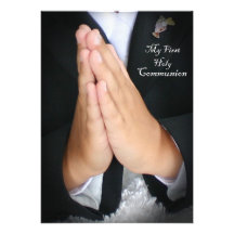 First Holy Communion 5 Personalized Invites
