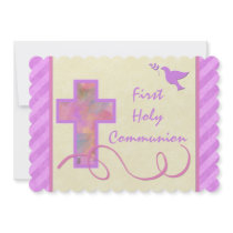 First Holy Communion Invitation for a Girl