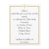 First Holy Communion Invitation Post Cards