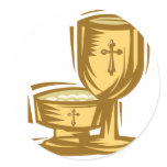 First Holy Communion Round Stickers